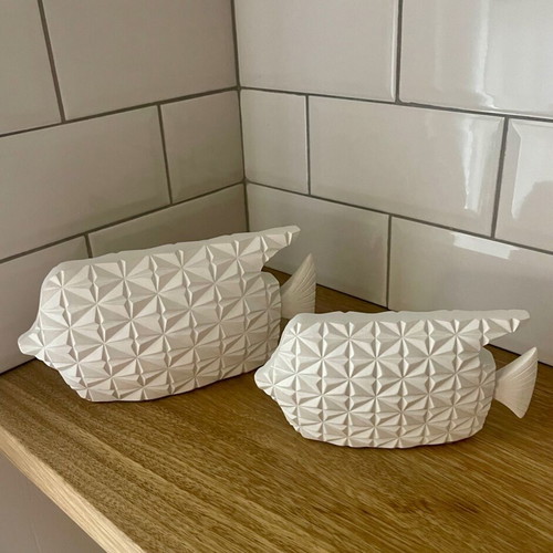 Embossed decorative fish like new