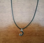 Leather pendant necklace new