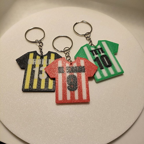 3D printed keychain with football player name and number new