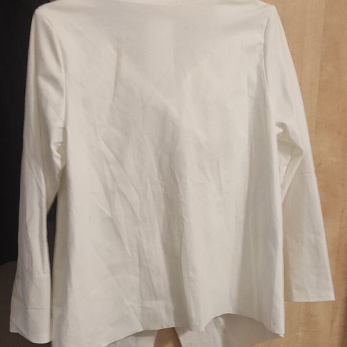 Asymmetric blouse like new, white
