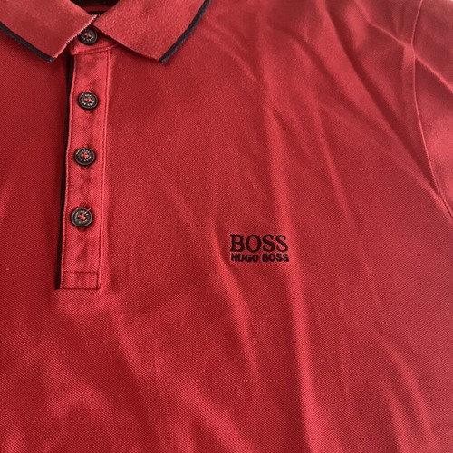 Hugo Boss Polo Shirt like new, red, size L