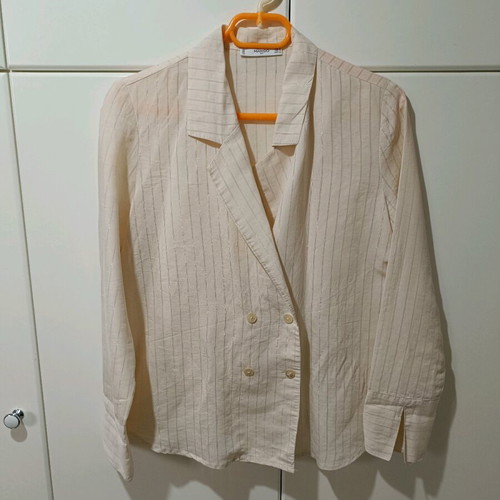 MNG Wrap Shirt Like New, Beige, Size S