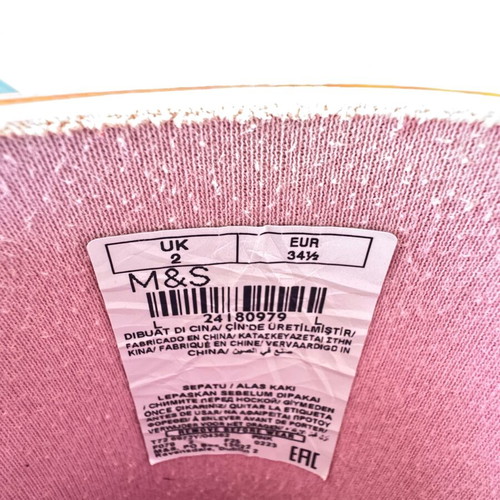 Marks & Spencer Waterproof Girls' Rain Boots Size 34.5 Like New