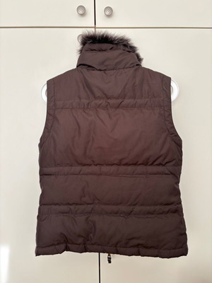 Brown down sleeveless jacket Massimo Dutti used