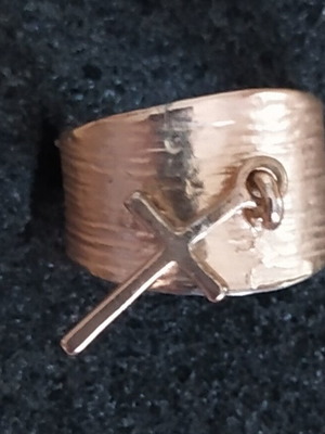Savalier ring with cross new