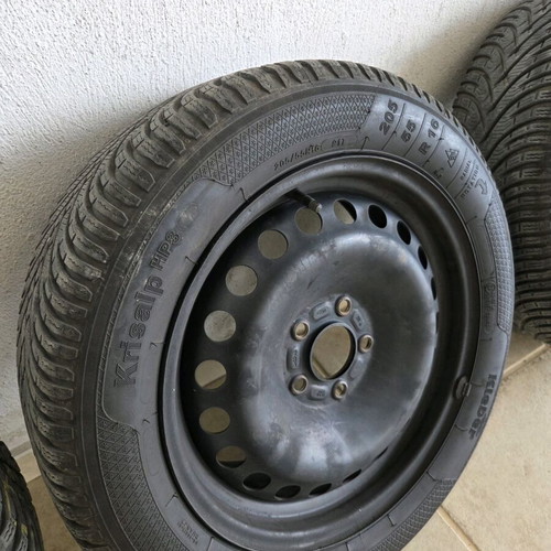 Kleber car tires 205 55 16 winter used, set of four without rims