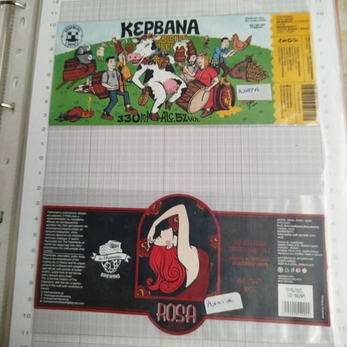 Collection of 146 Different Labels from Greek Microbreweries like new