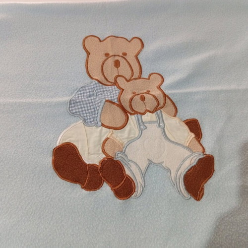 Fleece blankets like new, set of two, 1.35x1.00 m