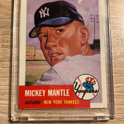 Mickey Mantle New York Yankees Topps Baseball Archives 1953 reprint card new