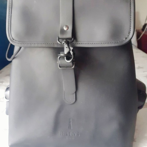 Rains backpack black waterproof used