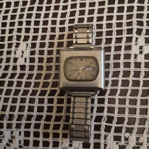 Seiko 5 Automatic 1972 TV Dial men's watch, stainless steel
