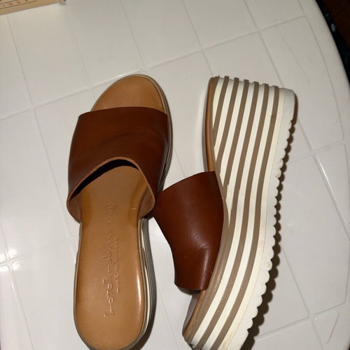 Fratelli Robinson Women's Leather Slides Platforms Size 38 like new