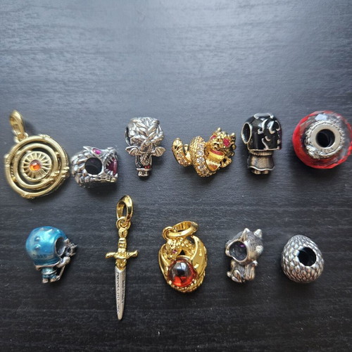 Game of Thrones silver charm set s925, new, 11 pieces