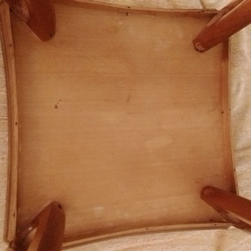 Wooden carved vintage coffee table used