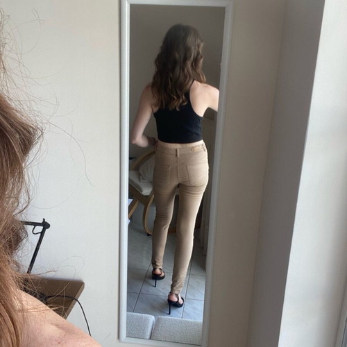 Stradivarius beige jeans size 36 used, push up, skinny
