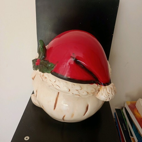 Vintage Christmas Cookie Jar used