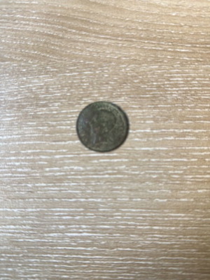 2 Centimi Coin 1869 used