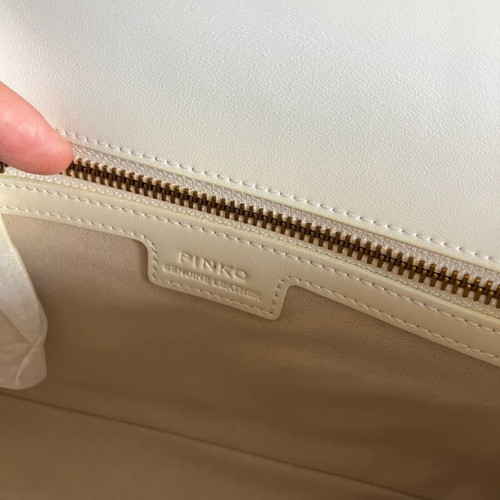 Pinko Crossbody Bag New White Beige