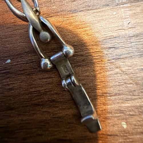 Silver bracelet 925 new, gray silver