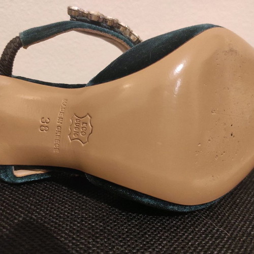 Bilero shoes green pumps new, size 38