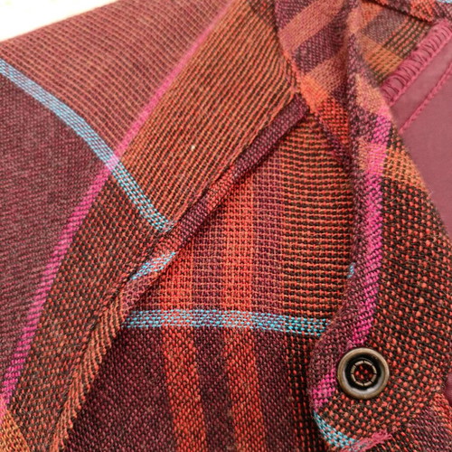 Benetton long dress like new, multicolor check, size M