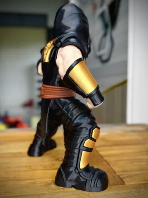Mortal Kombat Scorpion 30CM high detail 3D printed collectible figure like new
