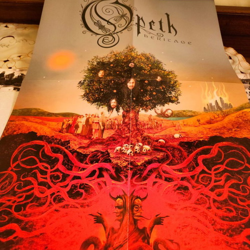 Opeth Heritage double vinyl record like new with poster