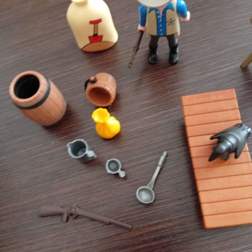Playmobil Western figure with horse and accessories used