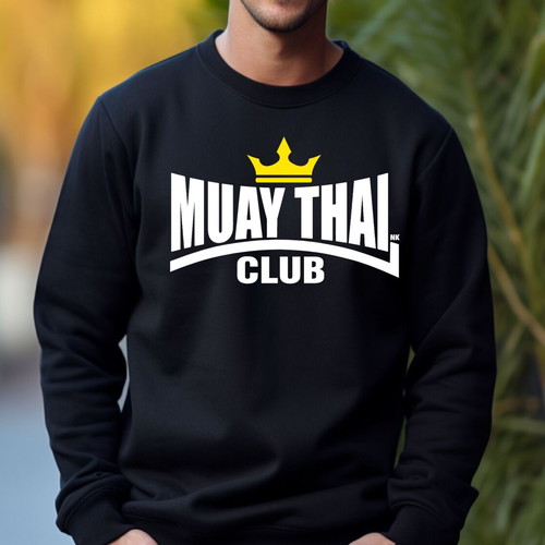 Muay Thai Club Black Sports Sweatshirt New