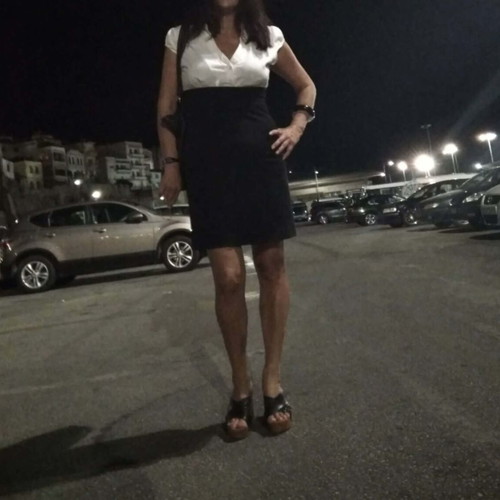 Black and white short dress like new, size M