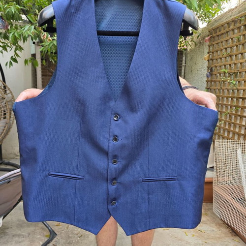 Tailor Made Groom Suits Like New, Blue and Ice Grey, XXL