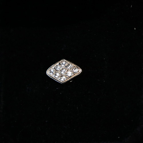 Μενταγιόν ασημένιο sterling silver 925 με ζιργκόνια και αόρατο κορδόνι καινούργιο minimal