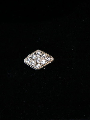 Μενταγιόν ασημένιο sterling silver 925 με ζιργκόνια και αόρατο κορδόνι καινούργιο minimal
