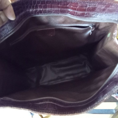 Vintage brown shoulder bag like new, large, made in Florence