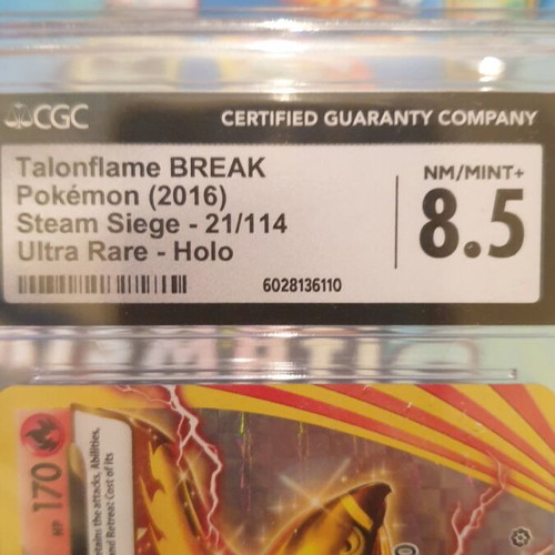 Talonflame 21/114 Break card new, graded 9