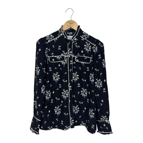 H&M Erdem Floral Silk Blouse like new, size 36