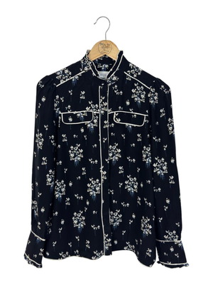 H&M Erdem Floral Silk Blouse like new, size 36