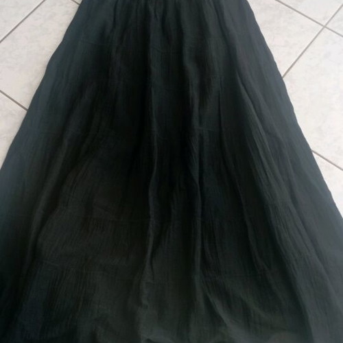 Attrattivo black long skirt, medium size with elastic waist, like new