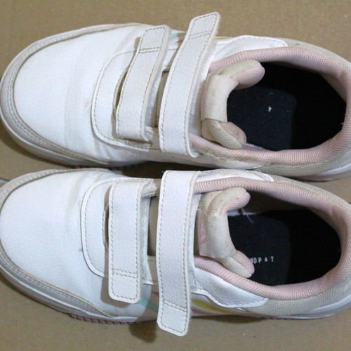 Girls' Adidas athletic shoes used, size 35, white