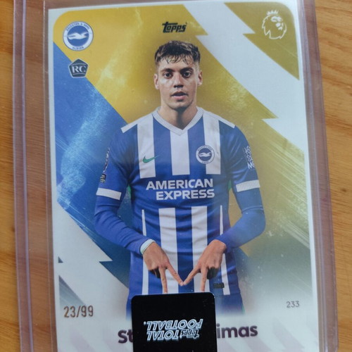 Topps Total Football Stefanos Tzimas Rookie Card like new, numbered 99