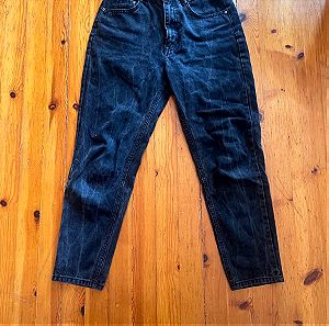 Moms jeans pull&bear EU38 μαύρο/σκουρο γκρι