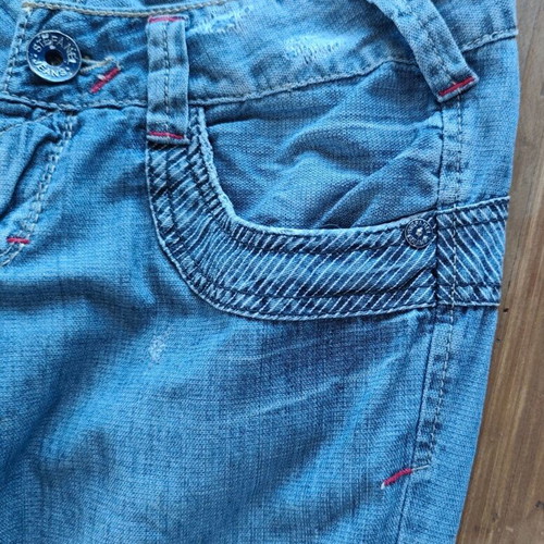 Stefanel denim capri pants medium size like new, blue