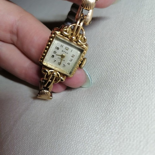 EFZO 17 Rubis Gold Vintage Women's Watch with Elastic Bracelet used