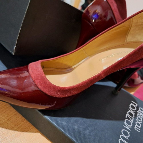 Gianna Kazakou pumps new, burgundy, size 38