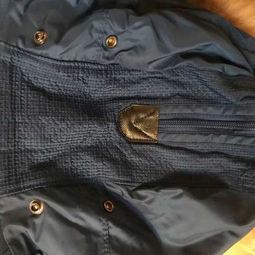 Parajumpers jacket used medium blue with detachable fur hood