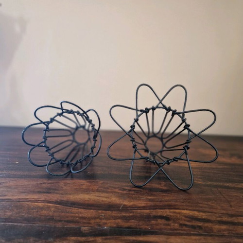 Metal lamp frames, pack of 2
