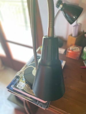 Desk lamp like new with British Type G plug