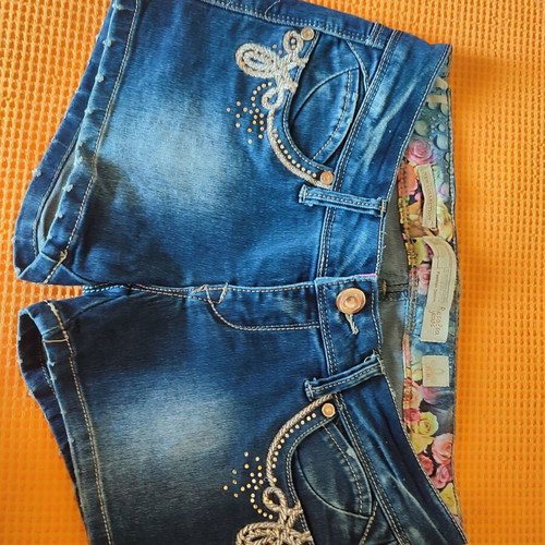 Jeans shorts used, size small, blue, Resalsa