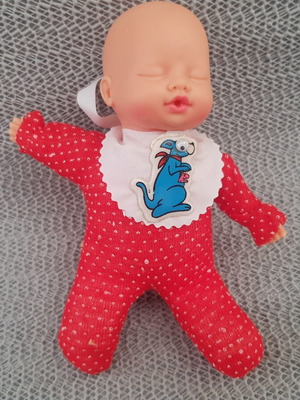 Vintage baby doll plush body, 1980s-90s