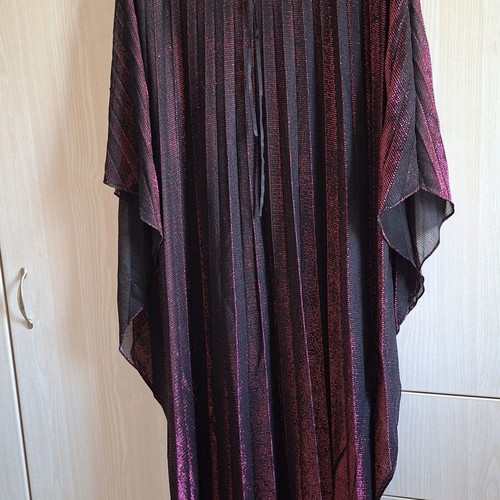 Women's iridescent black pink purple dress semi-transparent like new